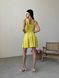 Жіноче плаття із зав'язками на плечах колір жовтий р.42 438062 438069 фото 4