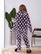 Женская махровая пижама в горох цвет баклажан р.44/46 448308 448308 фото 7
