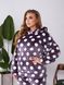 Женская махровая пижама в горох цвет баклажан р.44/46 448308 448308 фото 4