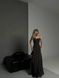 Жіноча максі сукня із софту колір чорний р.42/44 453158 453158 фото 1