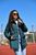 Жіноча демісезонна куртка з плащової тканини колір морська хвиля р.48/50 442762 442762 фото