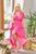 Жіноча сукня на запах малинового кольору р.50/52 373558 382210 фото
