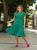 Жіноча сукня вільного крою колір зелений р.50/52 437153 437153 фото