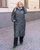 Жіноче пальто з плащової тканини колір пляшка р.46/48 447770 447770 фото