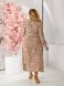 Жіноча вільна сукня із софту колір бежевий р.50/52 455125 455125 фото 6
