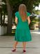 Жіноча сукня вільного крою колір зелений р.50/52 437153 437153 фото 5