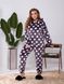 Женская махровая пижама в горох цвет баклажан р.48/52 448335 448335 фото 3