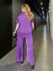 Жіночий костюм із шовку Армані колір фіолетовий р.48/52 454076 454076 фото 4