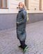 Жіноче пальто з плащової тканини колір пляшка р.46/48 447770 447770 фото 2