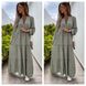 Жіноча довга сукня шовкова оливкового кольору р.42/46 358554 358554 фото 4