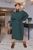 Жіноча ангорова сукня в рубчик колір смарагдовий р.50/52 447226 447226 фото