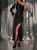 Жіноча шовкова сукня колір чорний р.42/44 448925 448925 фото