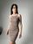 Женское платье в полоску цвет коричневый р.универсальный 455900 455900 фото