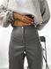 Жіночі штани з еко шкіри колір сірий р.46/48 443976 443976 фото 4