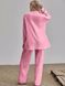 Жіночий лляний костюм двійка колір рожевий р.48/50 459039 459039 фото 4