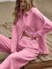Жіночий лляний костюм двійка колір рожевий р.48/50 459039 459039 фото 3