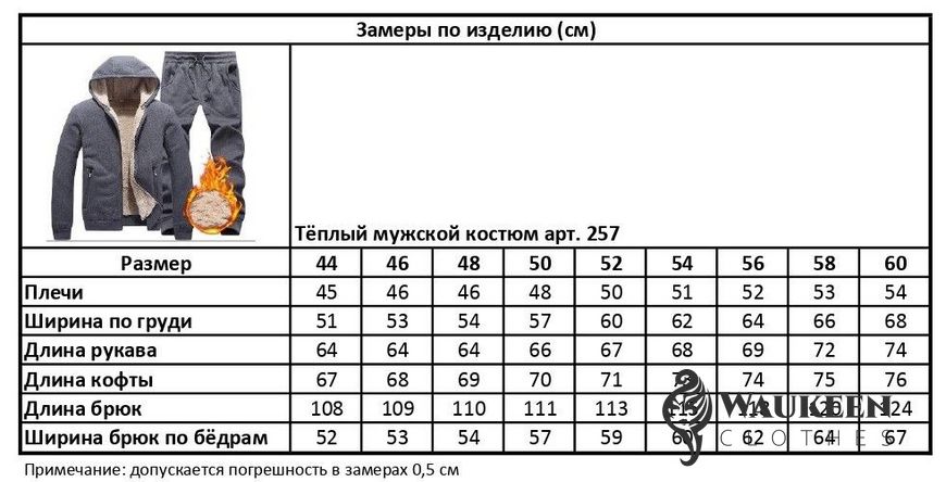 Мужской теплый спортивный костюм цвет антрацит р.50 446451 446451 фото