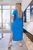 Жіноча вільна сукня із софту колір блакитний р.50/52 454731 454731 фото