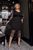 Жіноче ошатне плаття з євросіткою колір чорний із золотом р.50/52 448264 448264 фото
