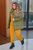 Жіночий костюм з курткою хакі та гірчичним костюмом р.50/52 385726 385726 фото