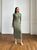 Жіноча максі сукня дрібної в'язки колір олива р.42/46 446052 446052 фото