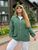 Жіноча вельветова куртка колір зелений р.48/52 431405 431411 фото