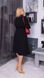 Жіноча вільна сукня із софту колір чорний р.50/52 452554 452554 фото 5