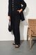 Жіночий мусліновий костюм-трійка колір чорний р.L 459176 459176 фото 7