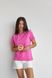 Жіноча базова футболка колір рожевий р.2XL 449916 449916 фото 1