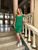 Женское платье в рубчик без пояса цвет зеленый р.универсальный 455894 455894 фото