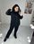 Жіночий костюм трійка з жилеткою колір чорний р.50/52 448411 448411 фото