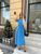 Женское платье из шелкового софта цвет голубой р.42/44 456054 456054 фото
