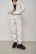 Женский спортивный костюм на флисе цвет белый р.M 442412 442412 фото 6