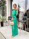 Жіноча довга сукня з рукавом зеленого кольору р.L/XL 386976 386976 фото 5