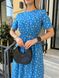 Жіноча сукня із шовкового софту колір блакитний р.42/44 456054 456054 фото 4