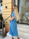 Женское платье из шелкового софта цвет голубой р.42/44 456054 456054 фото 2