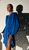 Жіноча шовкова сукня колір електрик р.42/44 449179 449179 фото