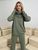 Жіночий в'язаний костюм колір оливковий р.42/46 444011 444011 фото