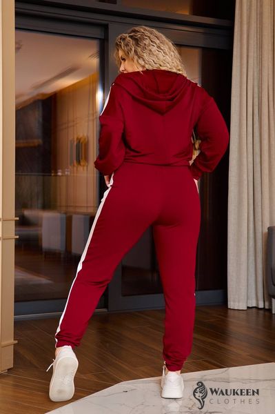Жіночий спортивний костюм кольору бордо р.48/50 420919 420919 фото