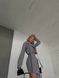 Жіночий костюм спідниця та піджак колір сірий р.42/44 454743 454743 фото 5