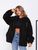 Женская куртка барашек цвет черный р.44/50 444641 444641 фото