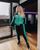 Жіночий прогулянковий костюм колір зелений р.48/50 449511 449511 фото