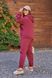 Жіночий спортивний костюм із тринитки колір бордо р.48/50 442337 442337 фото 2