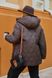 Жіноча тепла куртка колір шоколад р.58/60 445180 445180 фото 2