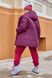 Жіночий прогулянковий костюм з курткою колір бордовий р.50/52 446648 446648 фото 3