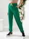 Жіночі спортивні штани двонитка зеленого кольору р.42 406170 406170 фото 1