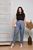 Жіночі льняні штани колір графіт р.48/50 438194 438194 фото