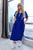 Жіноча сукня з поясом колір електрик р.50/52 453800 453800 фото