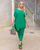 Жіночий костюм двійка колір зелений р.50/52 437831 437831 фото