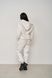 Жіночий спортивний костюм на флісі колір білий р. XS 442400 442400 фото 3